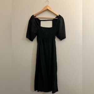 🌟3 for $30🌟 Linen like dress, black, Medium